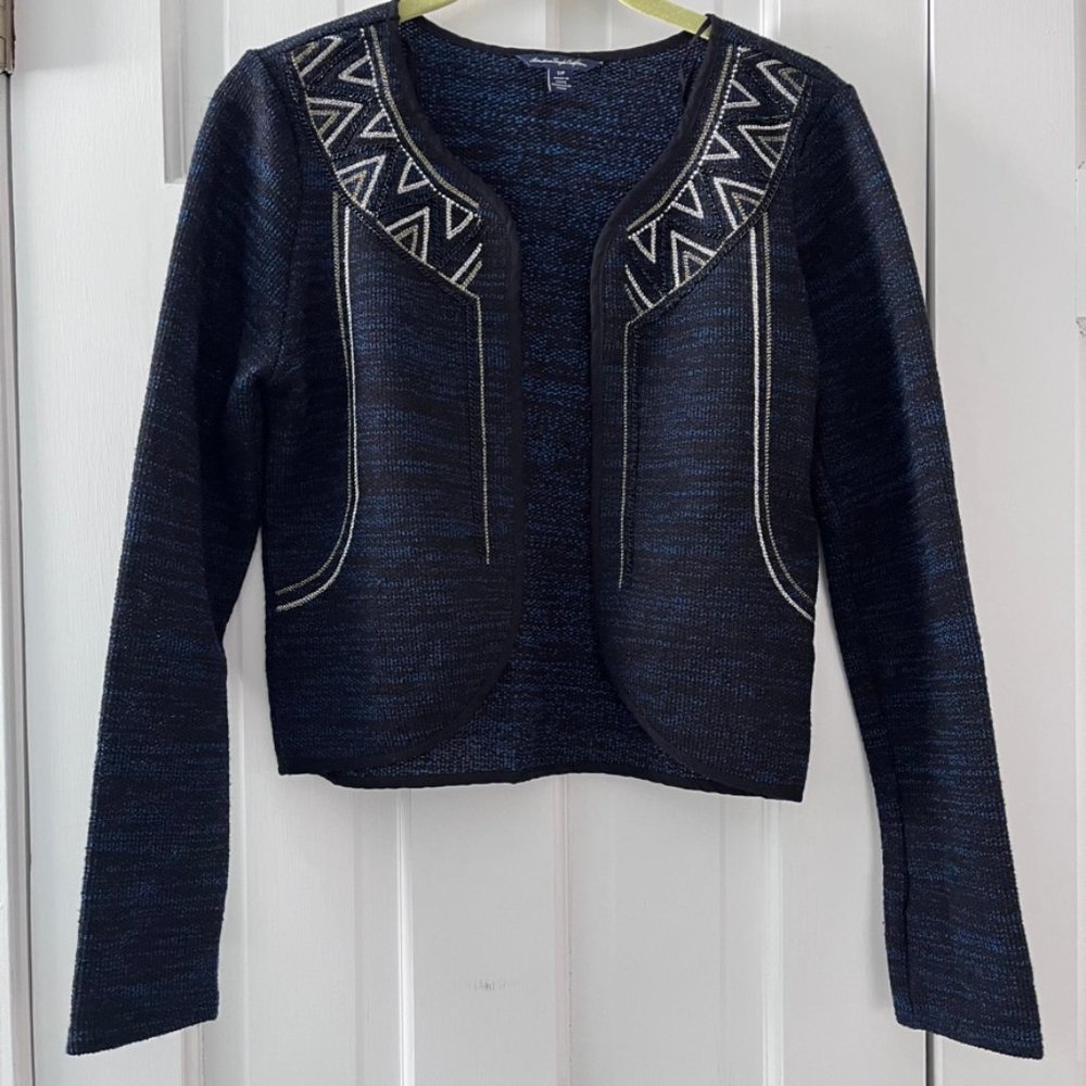 American Eagle | Waist-length open front cardigan